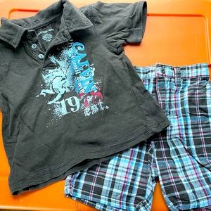 Baby Boy Calvin Klein Summer Set- 24 Months